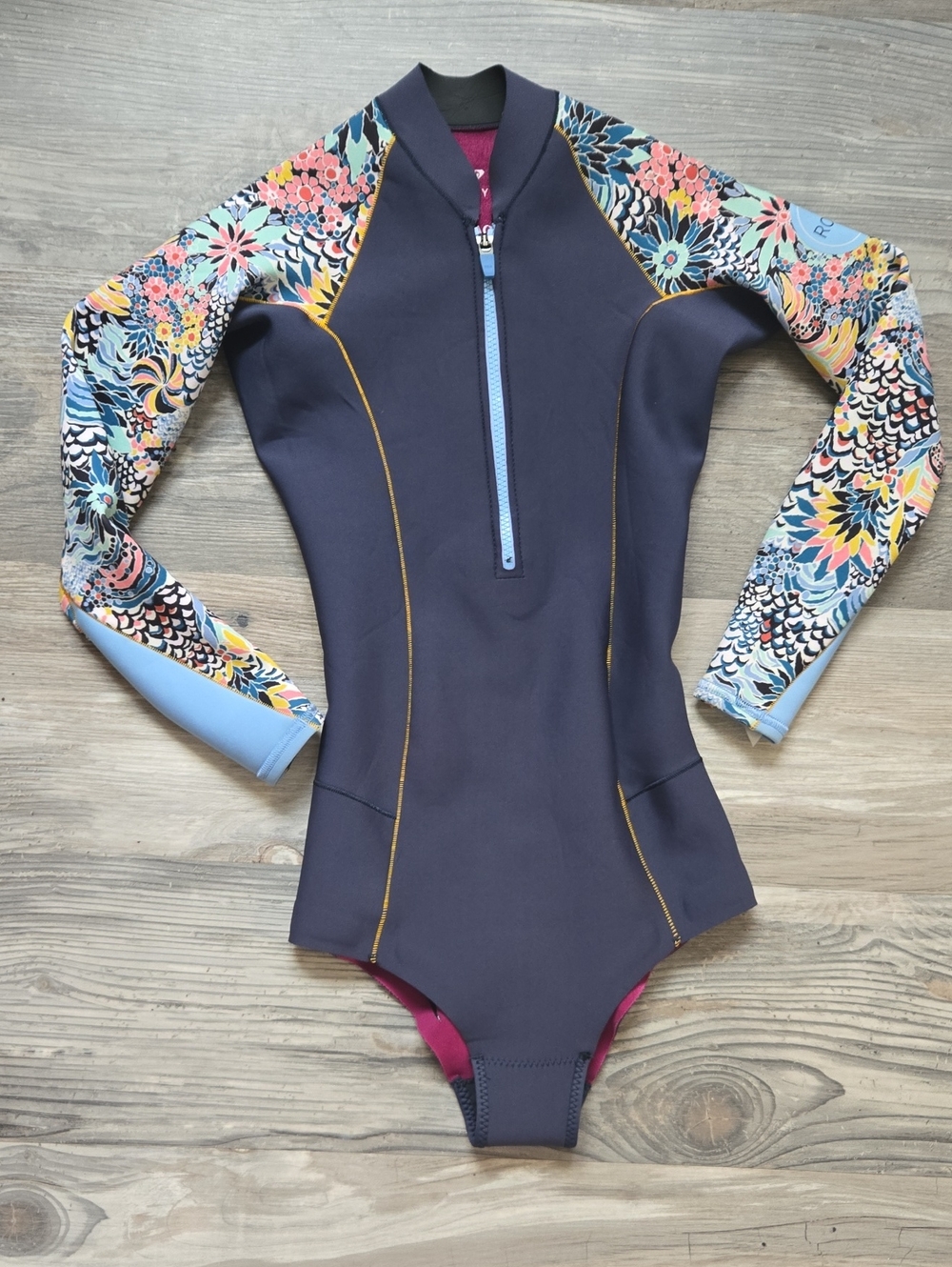 Roxy Maroon/Purple Neoprene Wetsuit - Aqua Alpha 2mm